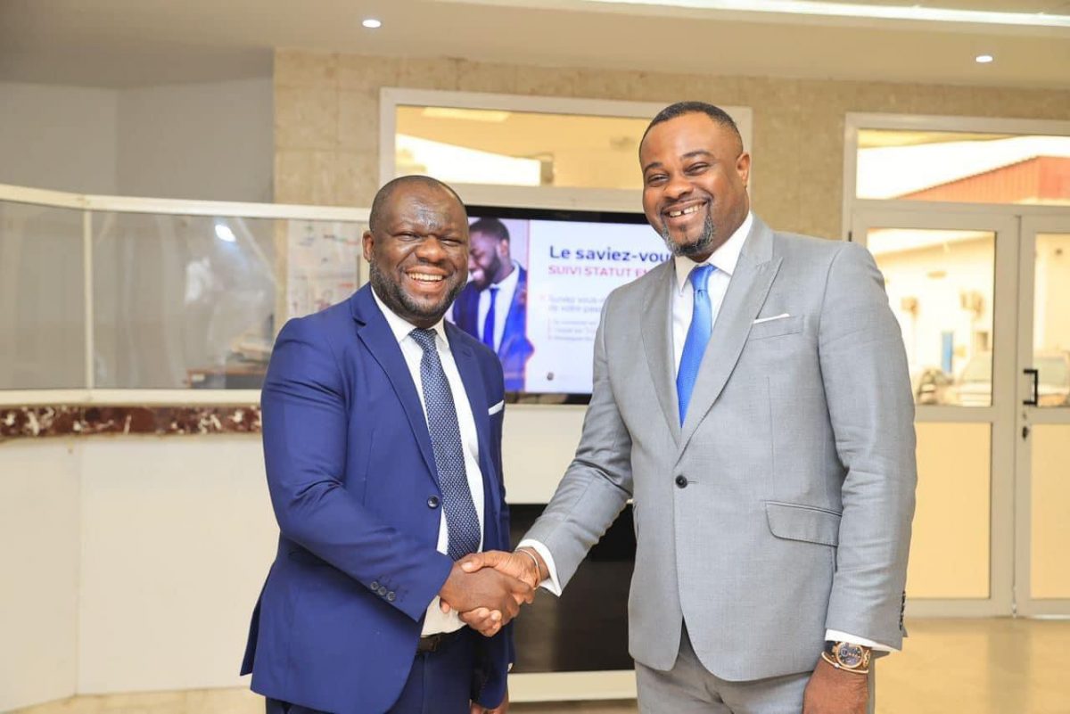 Le DG de l’imprimerie Nationale du Congo et Mr Abissa Théophile DGA groupe SNEDAI